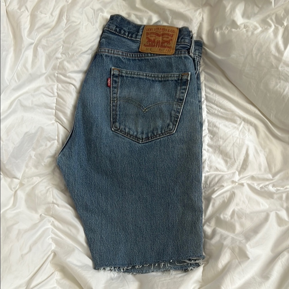 Levi's Classic Blue Cut-Off Denim Shorts